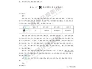 热烈祝贺彩神彩票环境集团顺利通过马德里商标审核